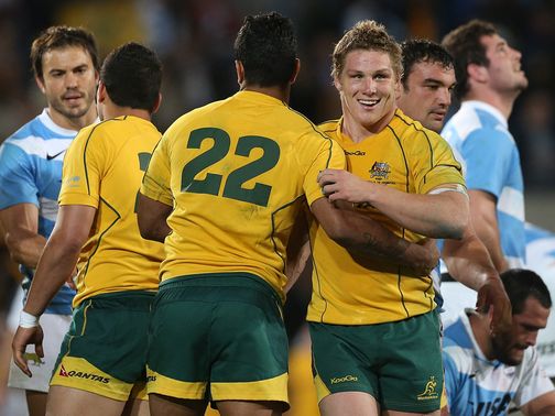 Australia celebrate their victory