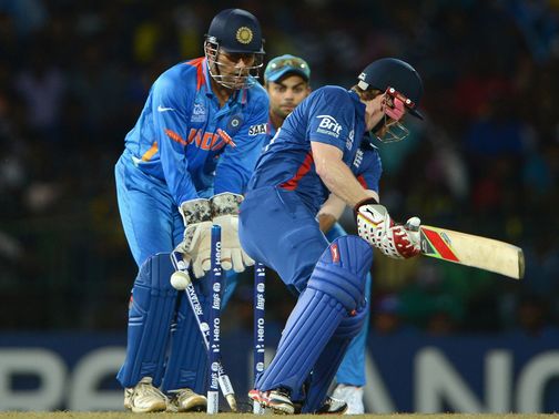Eoin Morgan is dismissed