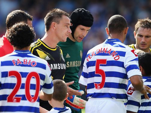 Ferdinand ignores Terry's outstretched hand