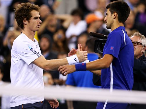 Andy Murray and Novak Djokovic: Backed by Boris Becker