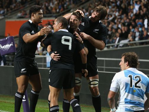 New Zealand celebrate their win