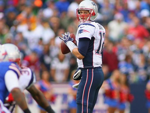 Brady: Led the rout of the Bills