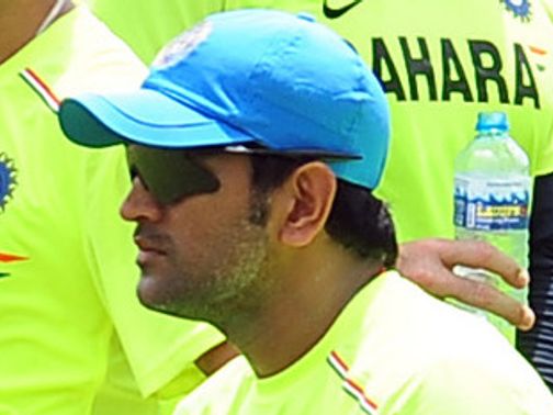 MS Dhoni: Struck on the thumb during nets