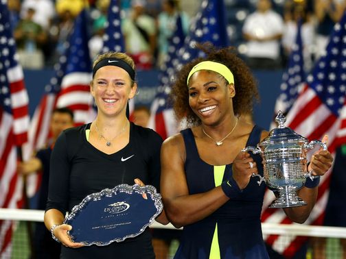 Williams (r) edged out Azarenka in New York