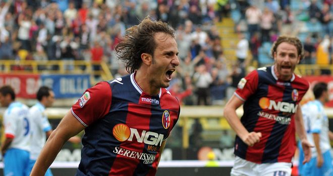 Alberto Gilardino is all smiles on Sunday.