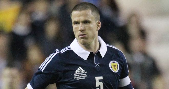 Gary Caldwell: Set to win his 50th cap against Serbia on Saturday