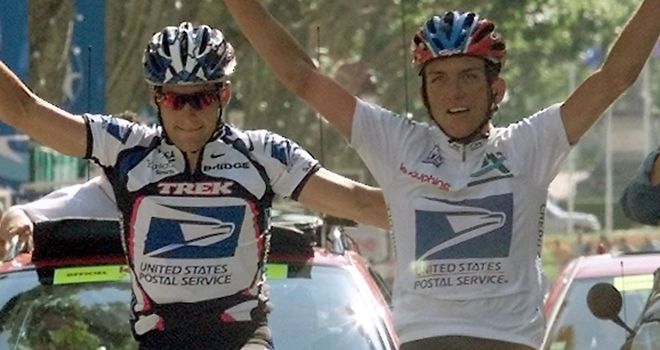 Hamilton and Armstrong were team-mates on US Postal