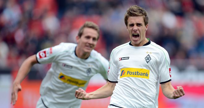 Patrick Herrmann celebrates his goal