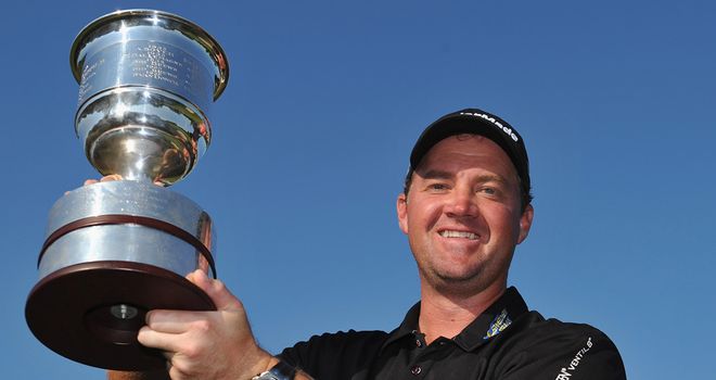 Peter Hanson: clinched a thrilling victory at the final hole after a difficult weekend