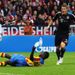 Last season's finalists Bayern Munich take the lead against Valencia when Bastian Schweinsteiger's shot deflects home after 38th minute.