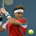 In the second semi-final, David Ferrer started well and opened a 5-2 lead...