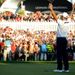 As Martin Kaymer holes his putt on the 18th to seal a 1up victory over Steve Stricker, the celebrations begin for Europe.