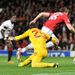 Manchester United take the lead against Galatasaray when Michael Carrick keeps his cool to round the keeper...