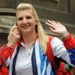 Rebecca Adlington enjoys the parade after what could have been her last Olympics.