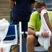 Stanislas Wawrinka's tournament came to an end when he had to retire midway through the third set against Novak Djokovic.