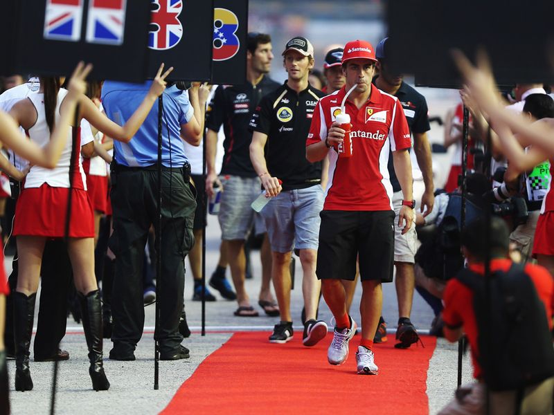 The drivers arrive for work