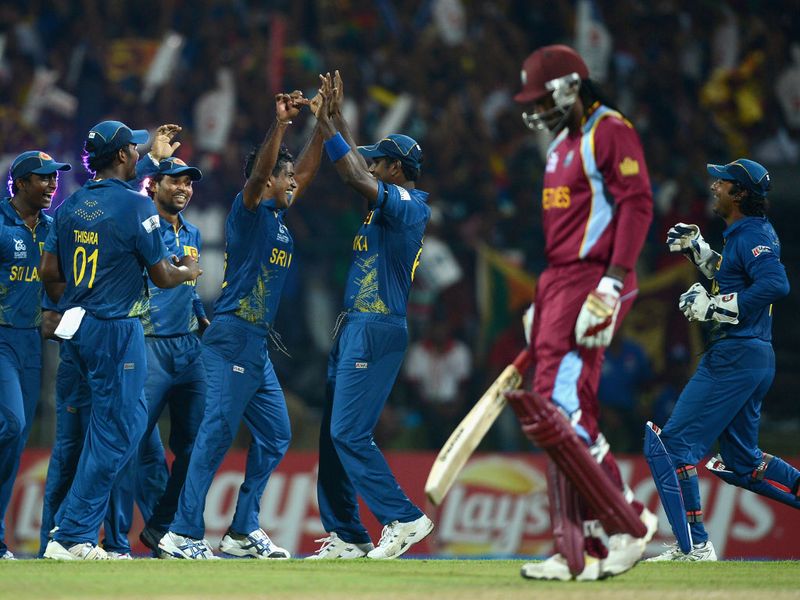 ... and Chris Gayle made only two before falling to Nuwan Kulasekara.