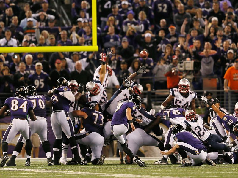 Ravens kicker Justin Tucker was also on target late on to edge out the Patriots