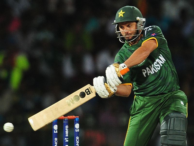 Shahid Afridi came in at three but could only score 14 runs.