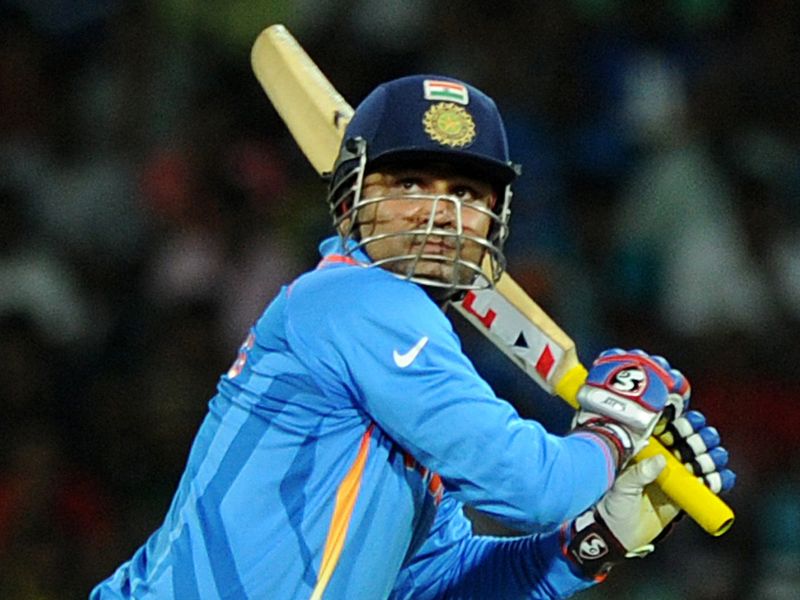 ...and Virender Sehwag made 29 runs as India won by eight wickets.