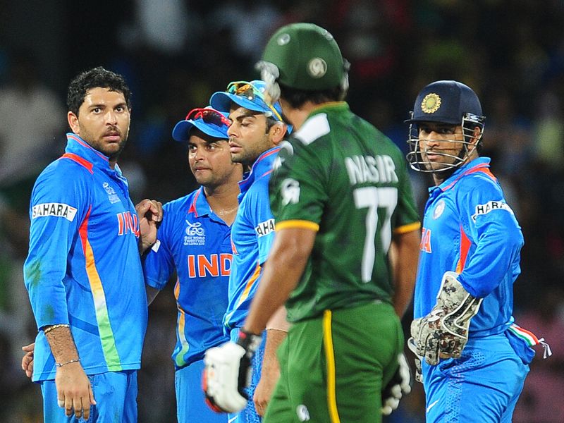 Nasir Jamshed was furious about being given out to Yuvraj, saying he hadn't nicked it.