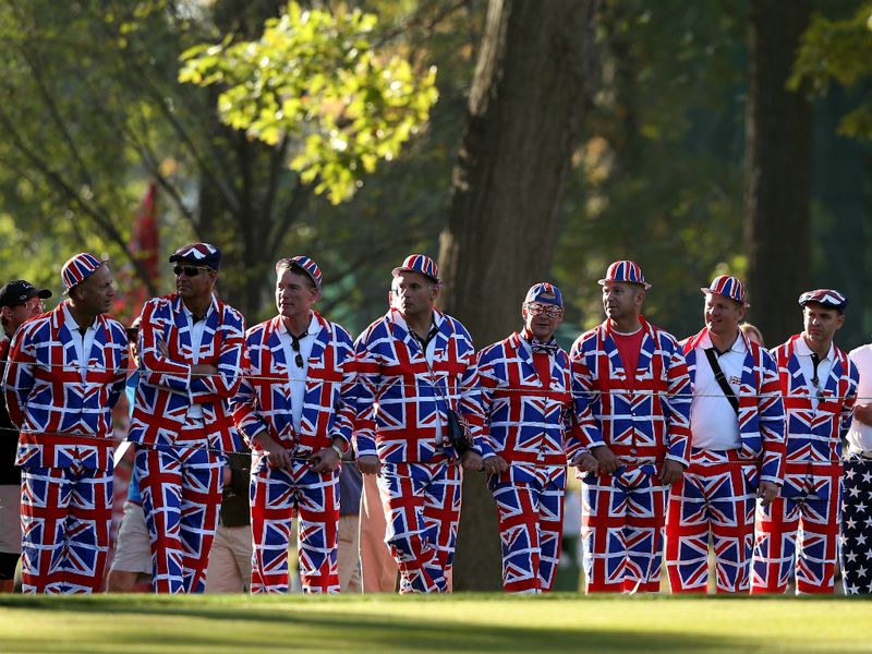 There were all sorts of characters out lining the fairways