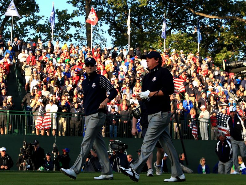 Zach Johnson and Jason Dufner were paired together for the United States in the third match