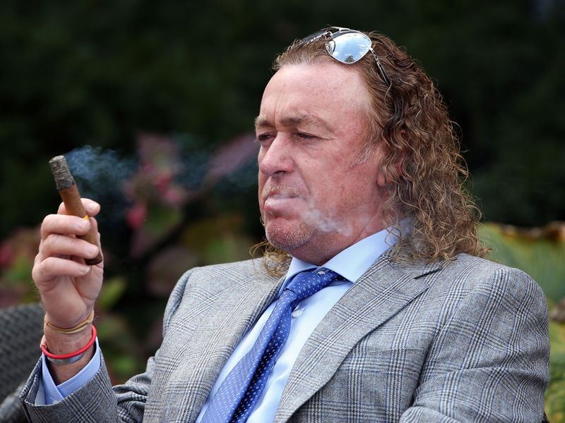 Vice-captain Miguel Angel Jimenez getting in the mood