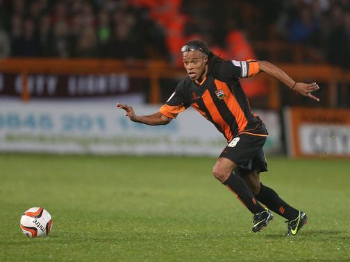 Edgar Davids: Saw red late-on against Accrington