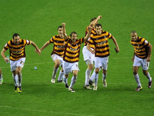 Bradford knocked out Wigan on penalties&nbsp;