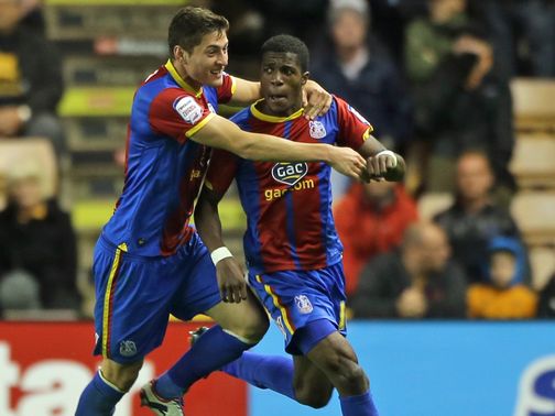Wilfried Zaha (r): Can help Palace to a sixth win in seven