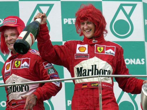He won Ferrari's first drivers' crown since 1979 in 2000.&nbsp;