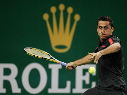 Nicolas Almagro: Beaten in three sets by Tommy Haas