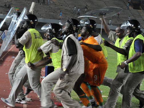 Trouble flared in Dakar