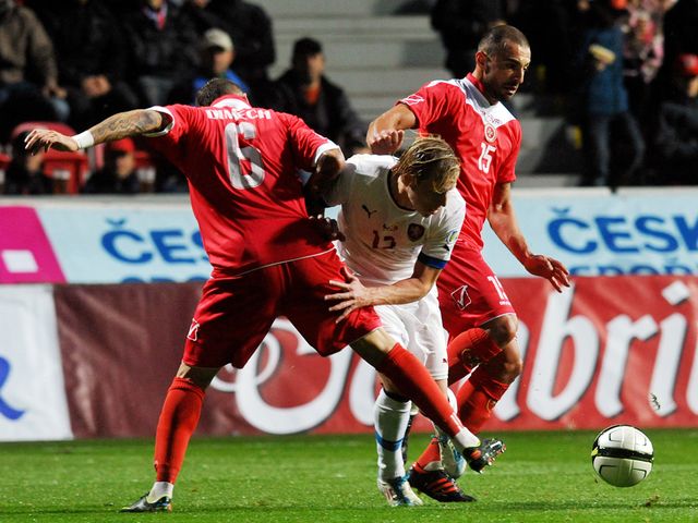 Frantisek Rajtoral finds himself crowded out.