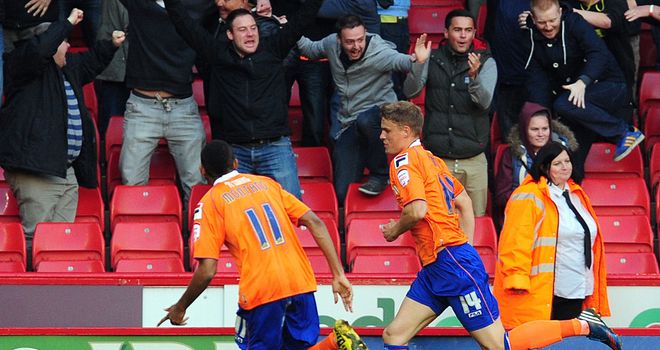 Smith (r): Celebrates his equaliser