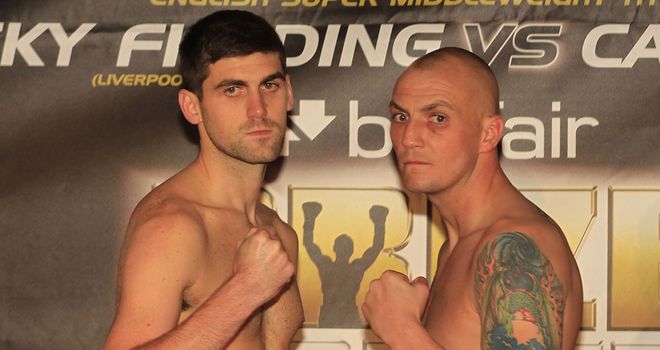 Rocky Fielding (L) tops the Prizefighter bill against Carl Dilks (pic Lawrence Lustig)