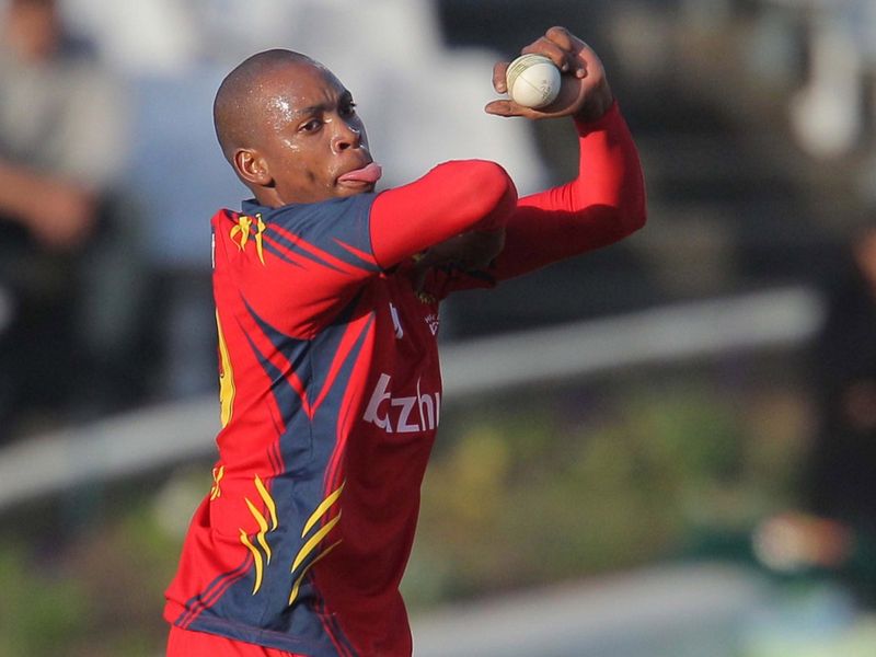 ...but was dismissed by Aaron Phangiso, who took two wickets for 17 in his four overs.