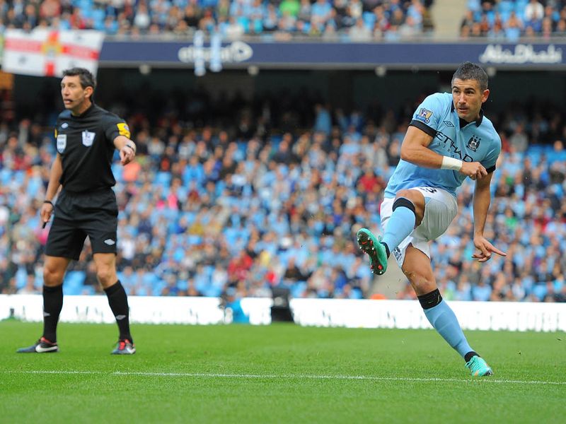 Set-piece expert Aleksandar Kolarov steps up...