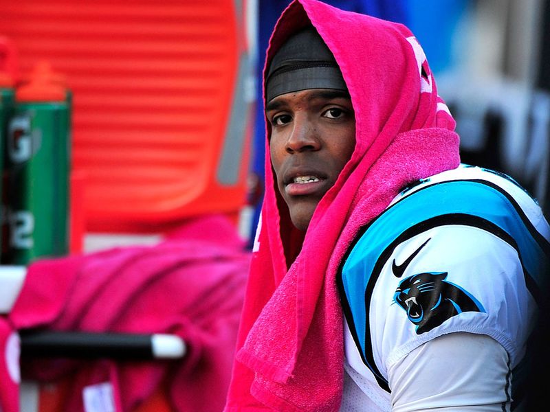 Panthers' quarterback Cam Newton appeared to question his coaching staff after the loss