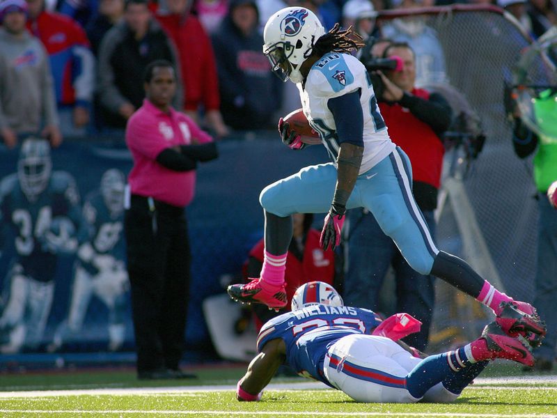 Chris Johnson put in his best performance of the season as the Titans edged the Bills