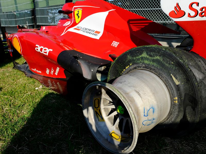 Fernando's discarded Ferrari