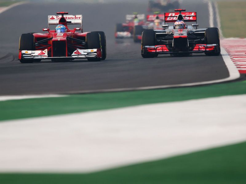 Alonso eases past Button with DRS and a seventh gear advantage