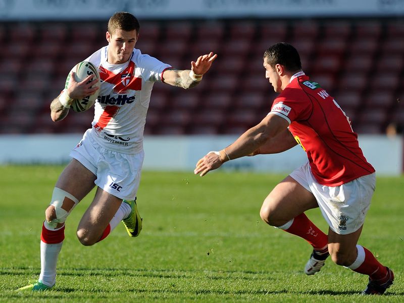 Rhinos full-back Zak Hardaker enjoyed an England debut to remember with two tries