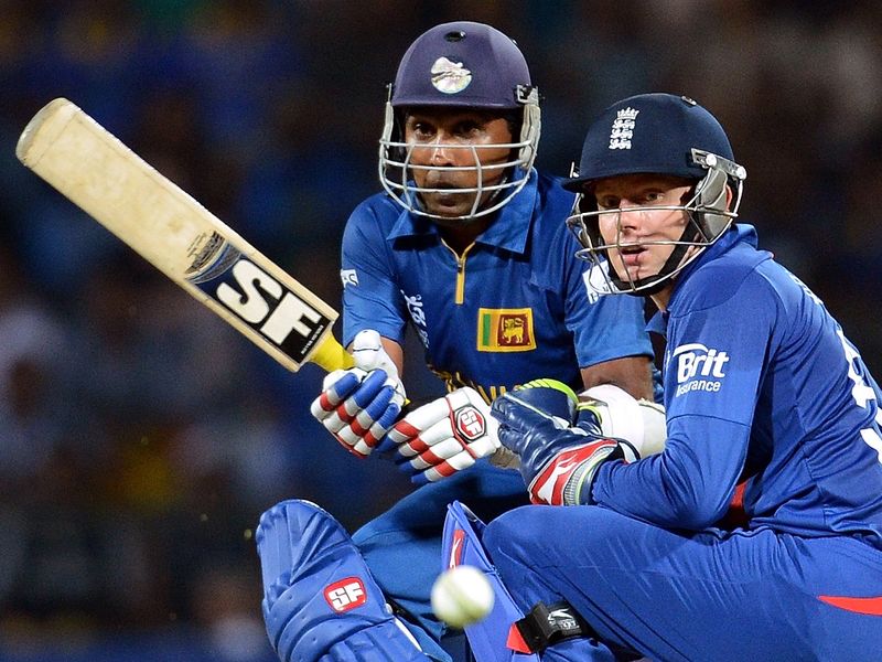 Jonny Bairstow could only watch as Mahela raced to 42...
