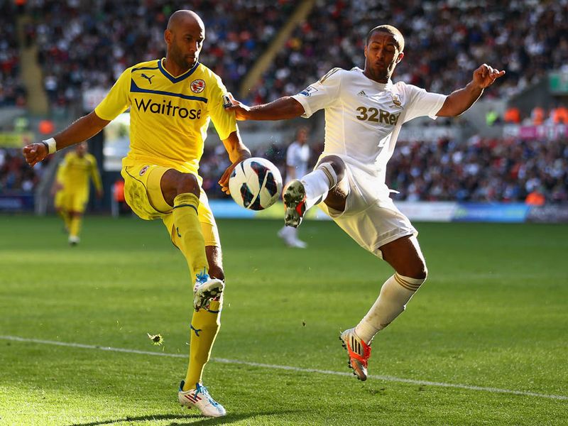 Swansea and Reading can't be separated at the Liberty Stadium, drawing 2-2.