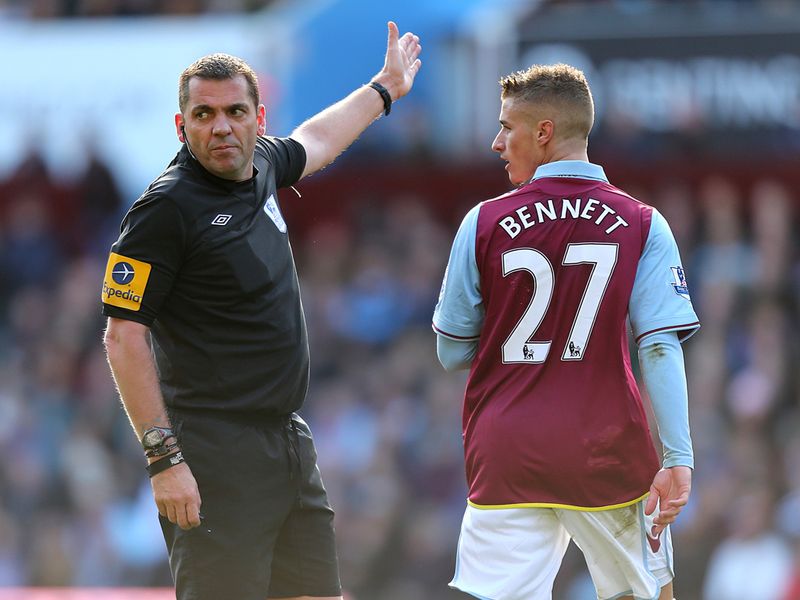 Villa defender Joe Bennett picked up his second booking to leave the hosts with 10 men.