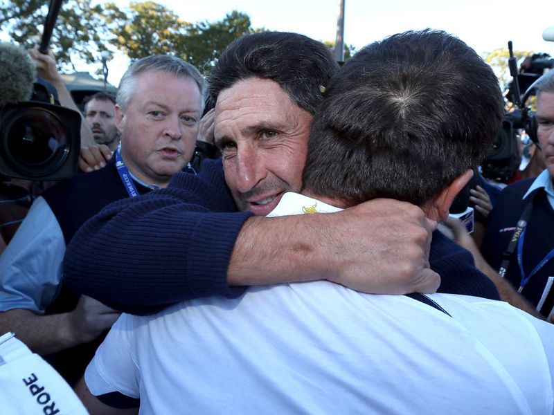 Many of the European players attribute the victory to their captain Jose Maria Olazabal.