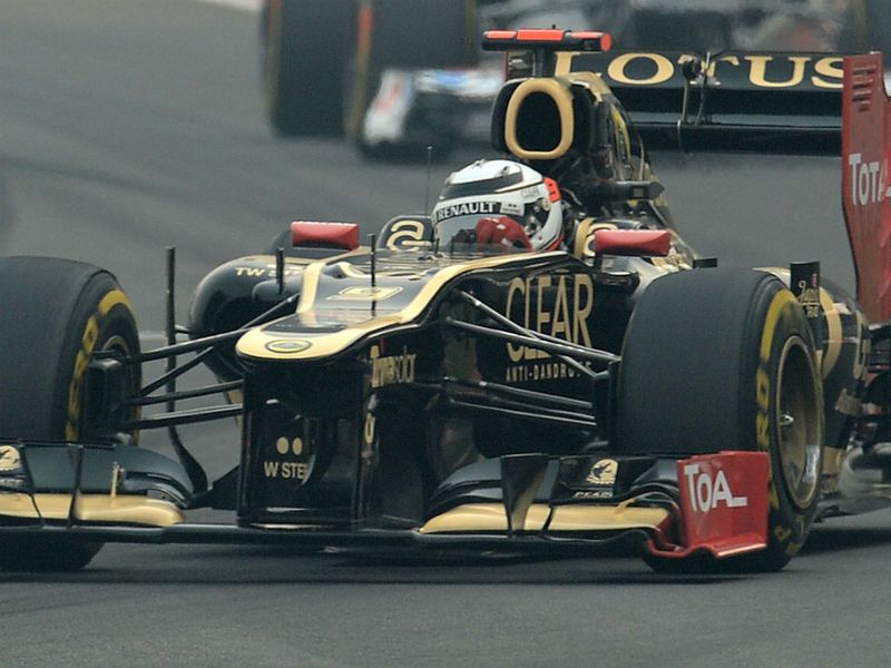 Kimi Raikkonen spent most of the race looking at the back of Massa's Ferrari
