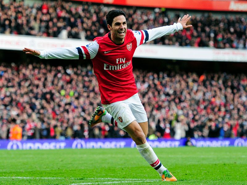 Mikel Arteta secured a 1-0 victory for Arsenal over QPR in the Barclays Premier League.